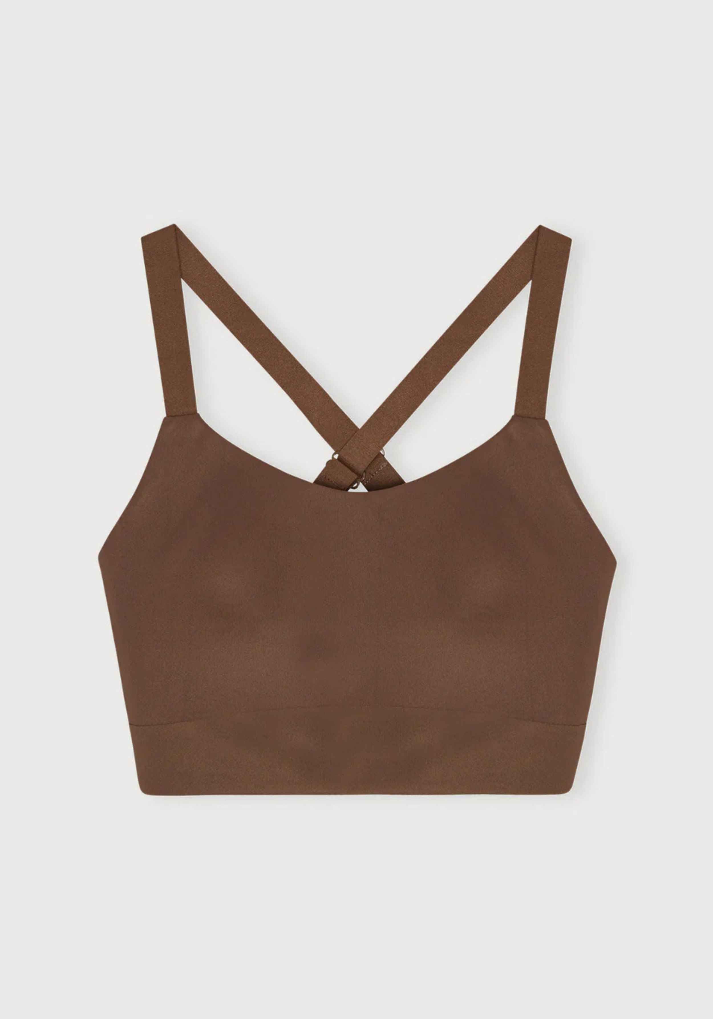 Organic Basics Sport-BH Active Cross Back Walnut