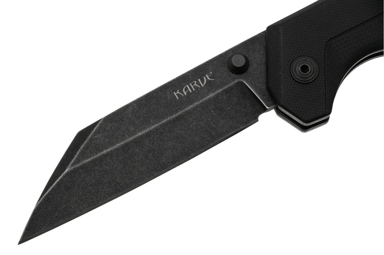 Cold Steel Karve FL-38VK Blackwashed AUS10A, Black G10, zakmes