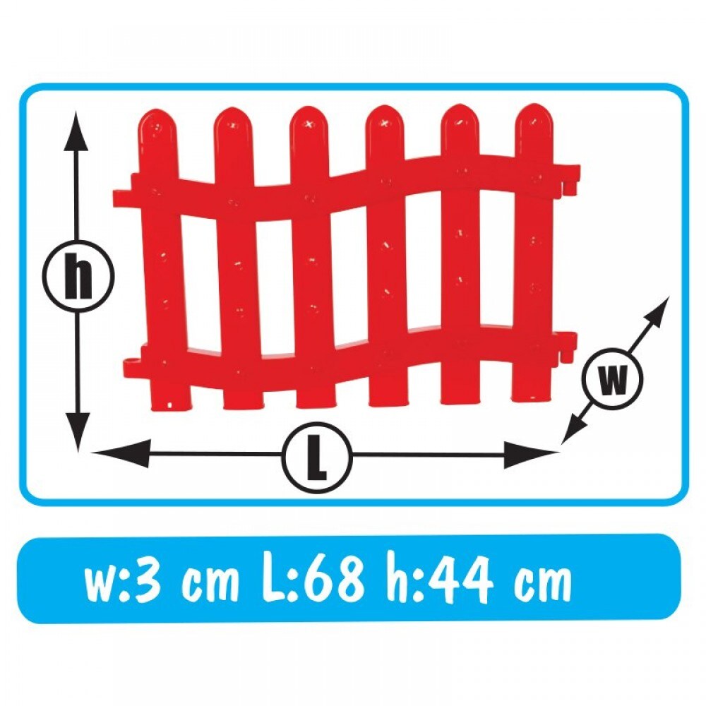 Pilsan Spielzaun, Plastikzaun, Laufgitter 06192, 8 Elemente 71,5 x 47 x 3 cm