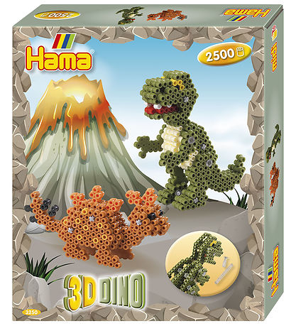 Hama Midi GeschenkBox - 2500 st. - 3D Dino