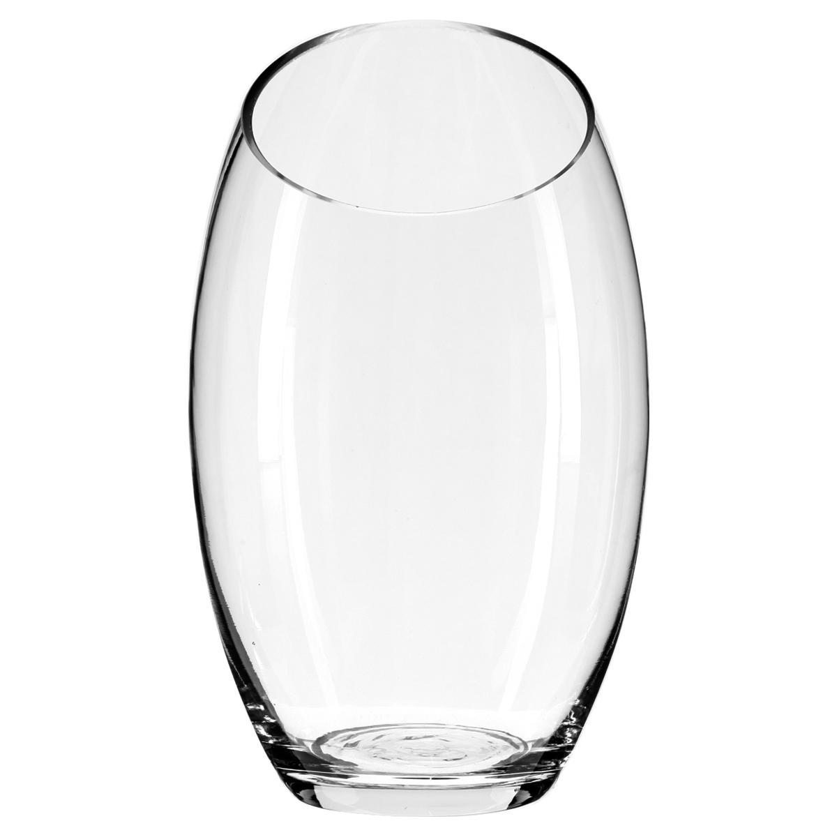 VASE BOMBE CLEAR TRANSPARENT H.23CM