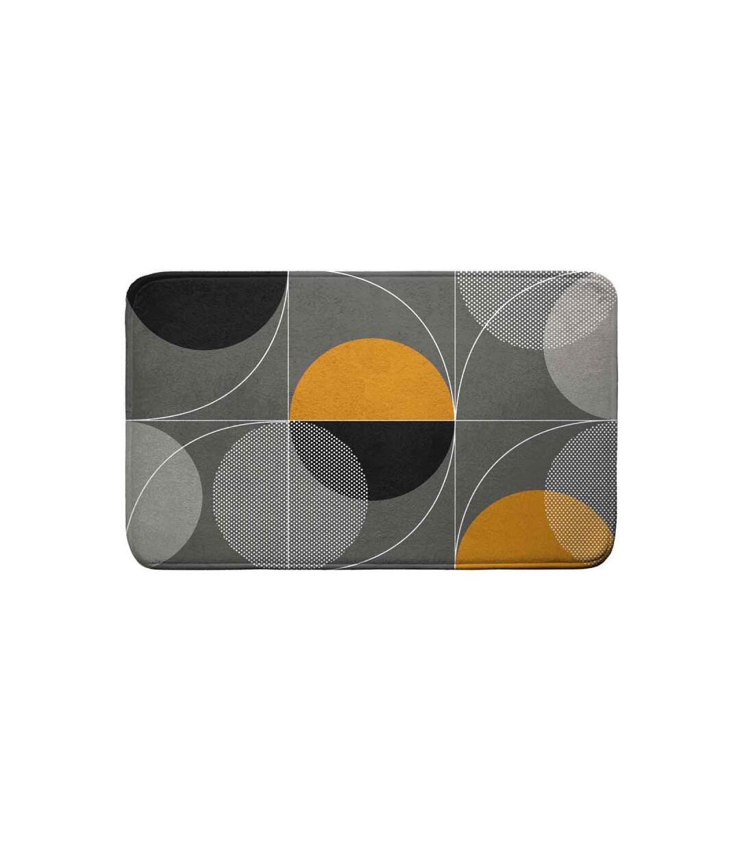 Tapis de Bain Imprimé Color Pop 45x75cm Gris