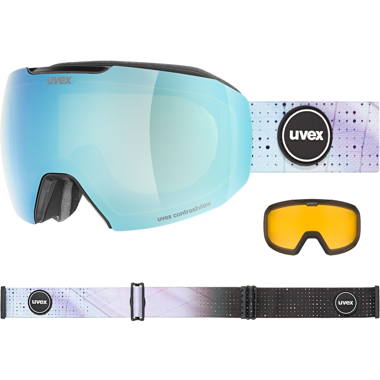 Uvex Epic ATTRACT S black matt / mirror sapphire   Ersatzscheibe | Uvex Skibrillen | Uvex | U | MARKEN | XSPO