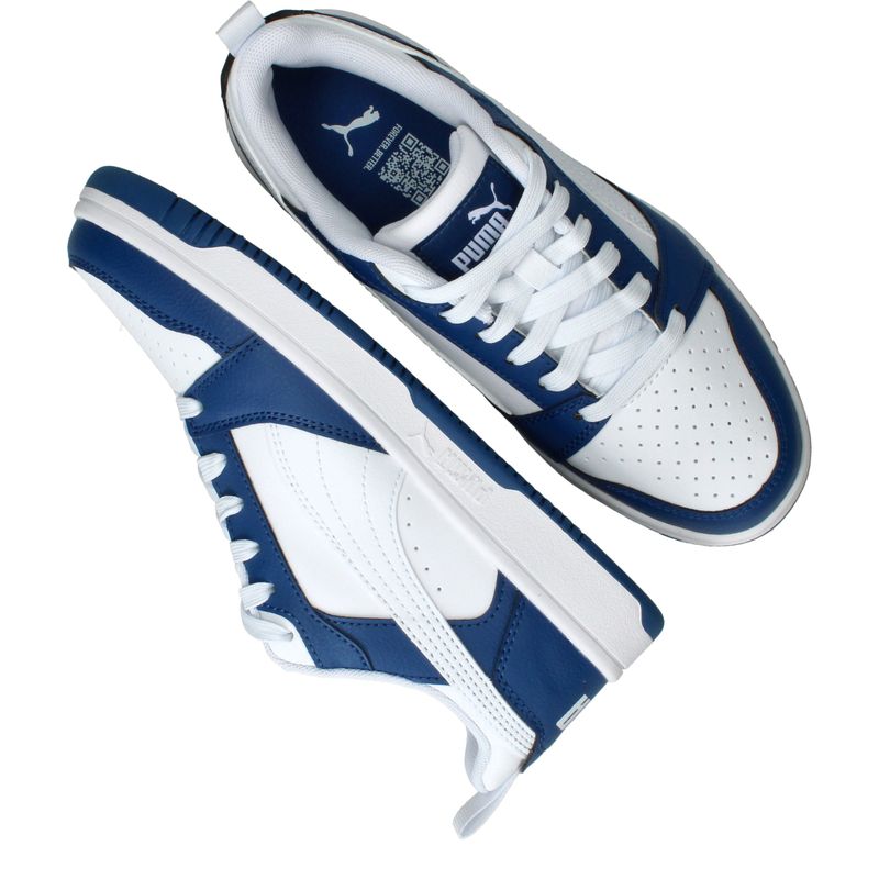Puma Rebound V6 Low JR Sneakers Blauw Jongens