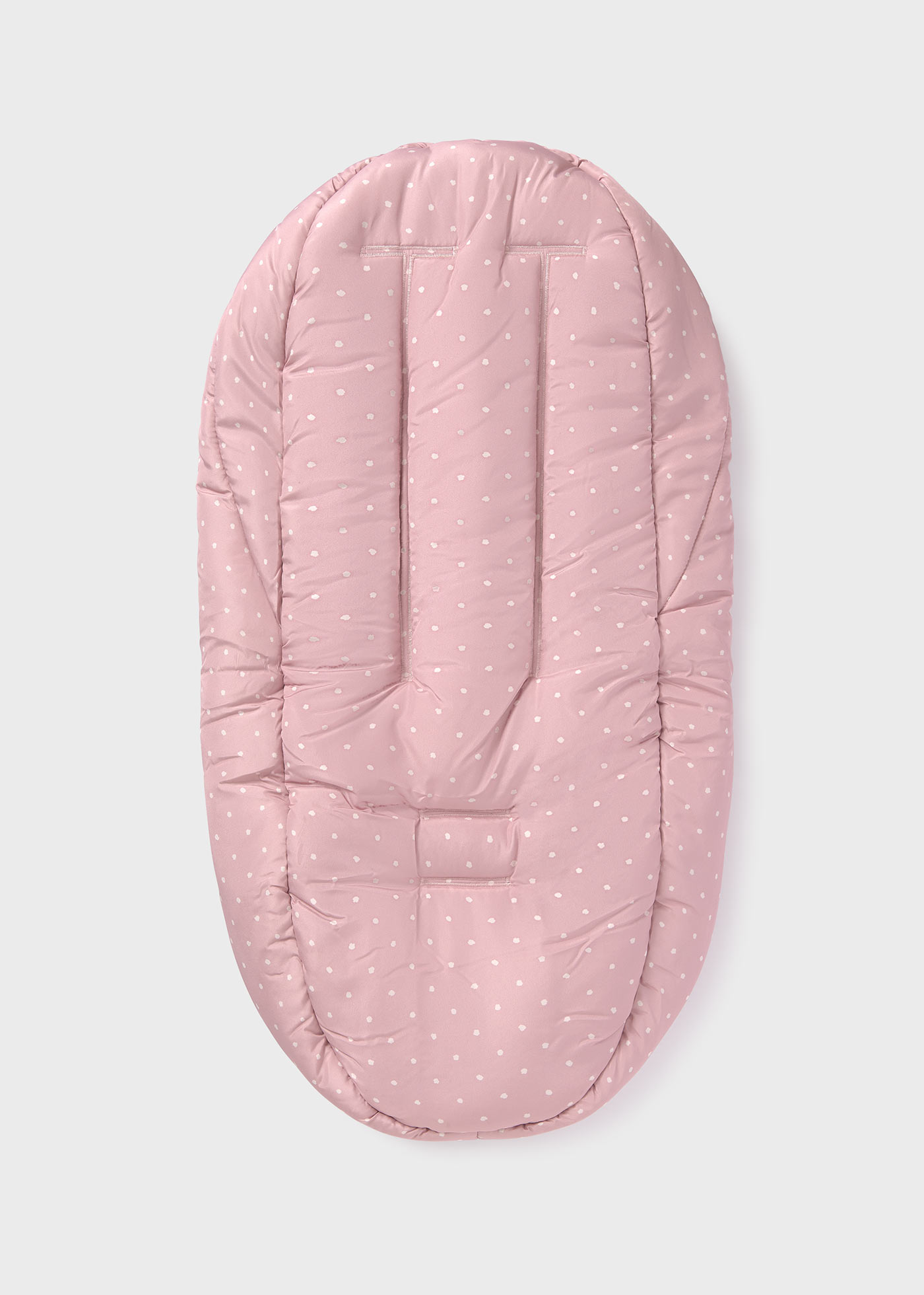 Bolsa porta-bebê com estampa de bolinhas