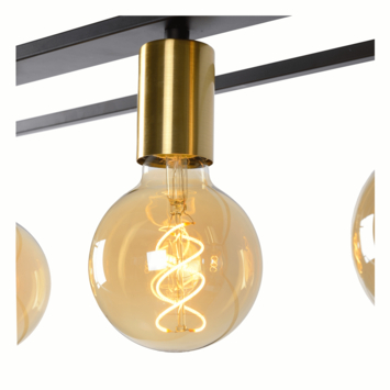 Lucide hanglamp Ruben zwart 92x22 cm (lxb)