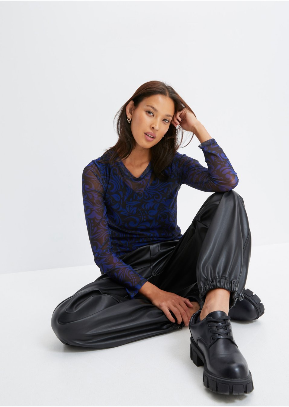 T-shirt en mesh imprimé