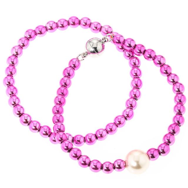 Armband-Set, Muschelkernperle, Magnet, 20 cm, 2-teilig