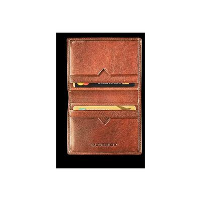 Maverick Rough Gear - Portefeuille anti-piratage - cognac
