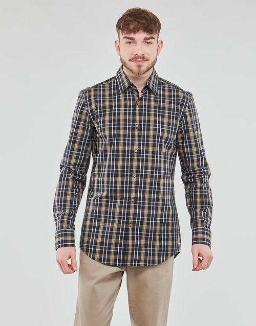 BOSS - H-HANK-kent-C1-214 Negro / Camel / Blanco