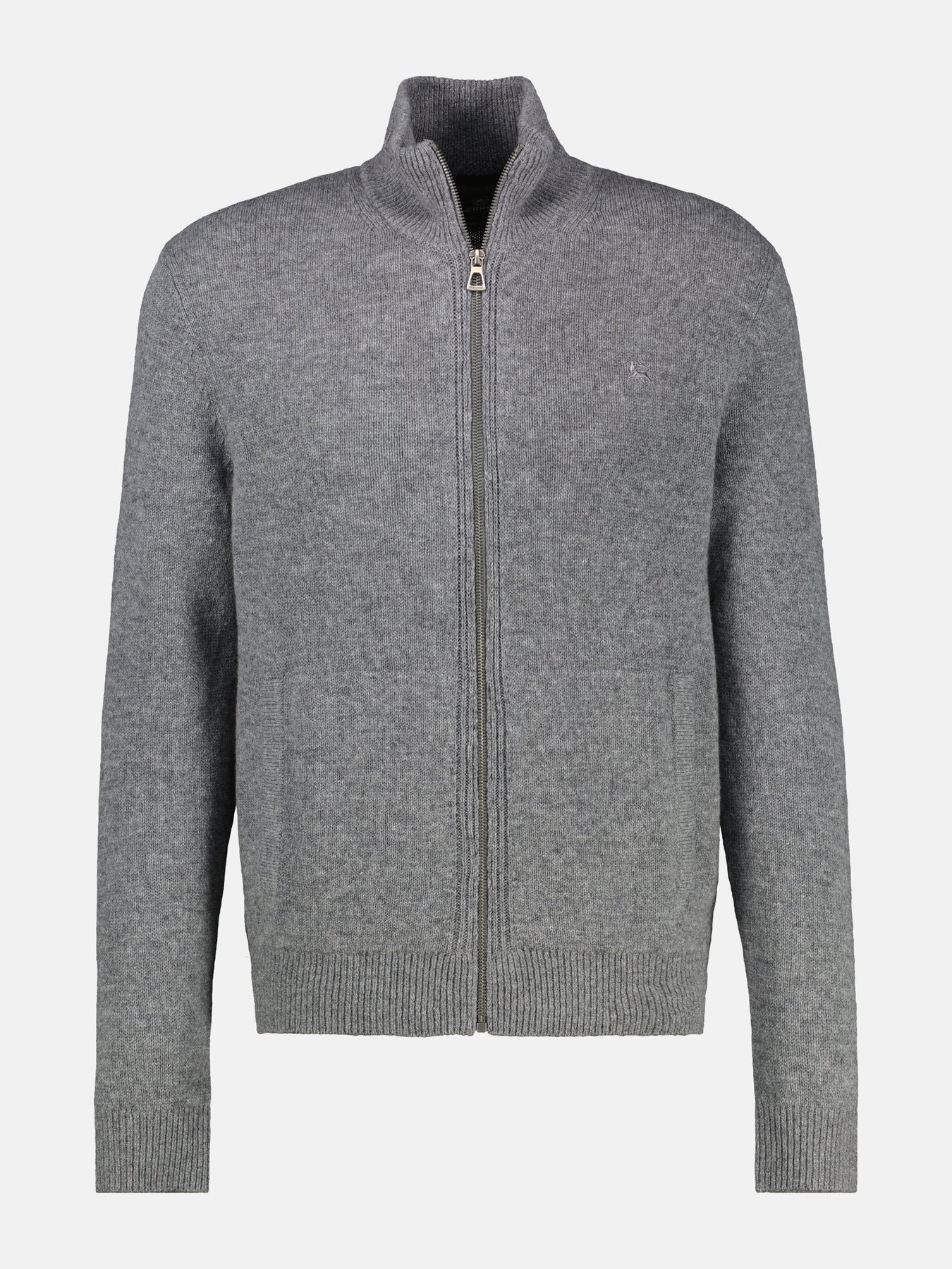 Schurwoll-Strickjacke mit Kaschmiranteil