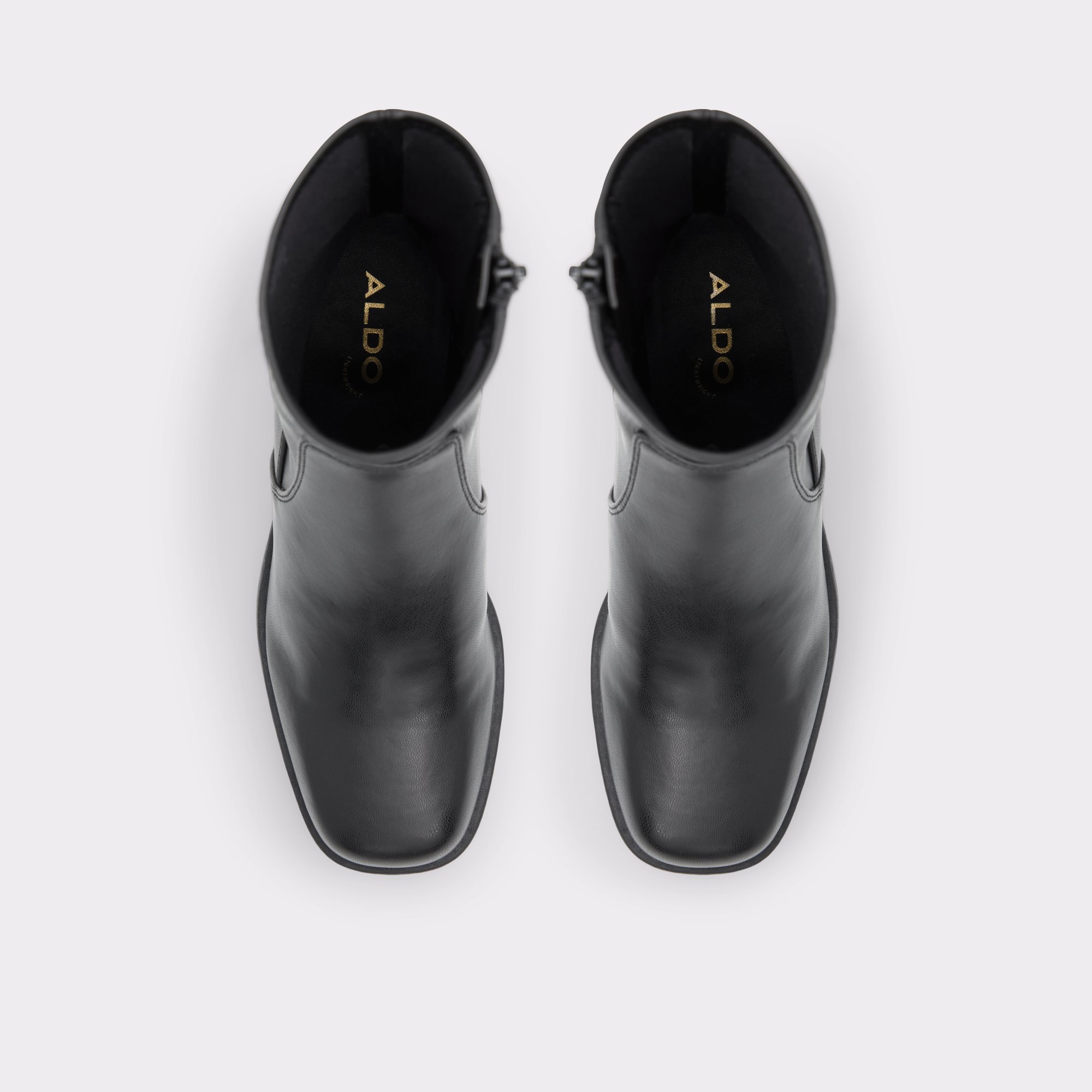 Upstep Black Synthetic Stretch Women Ankle boots