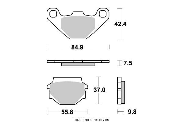 Sifam - Plaquettes de frein S1031N