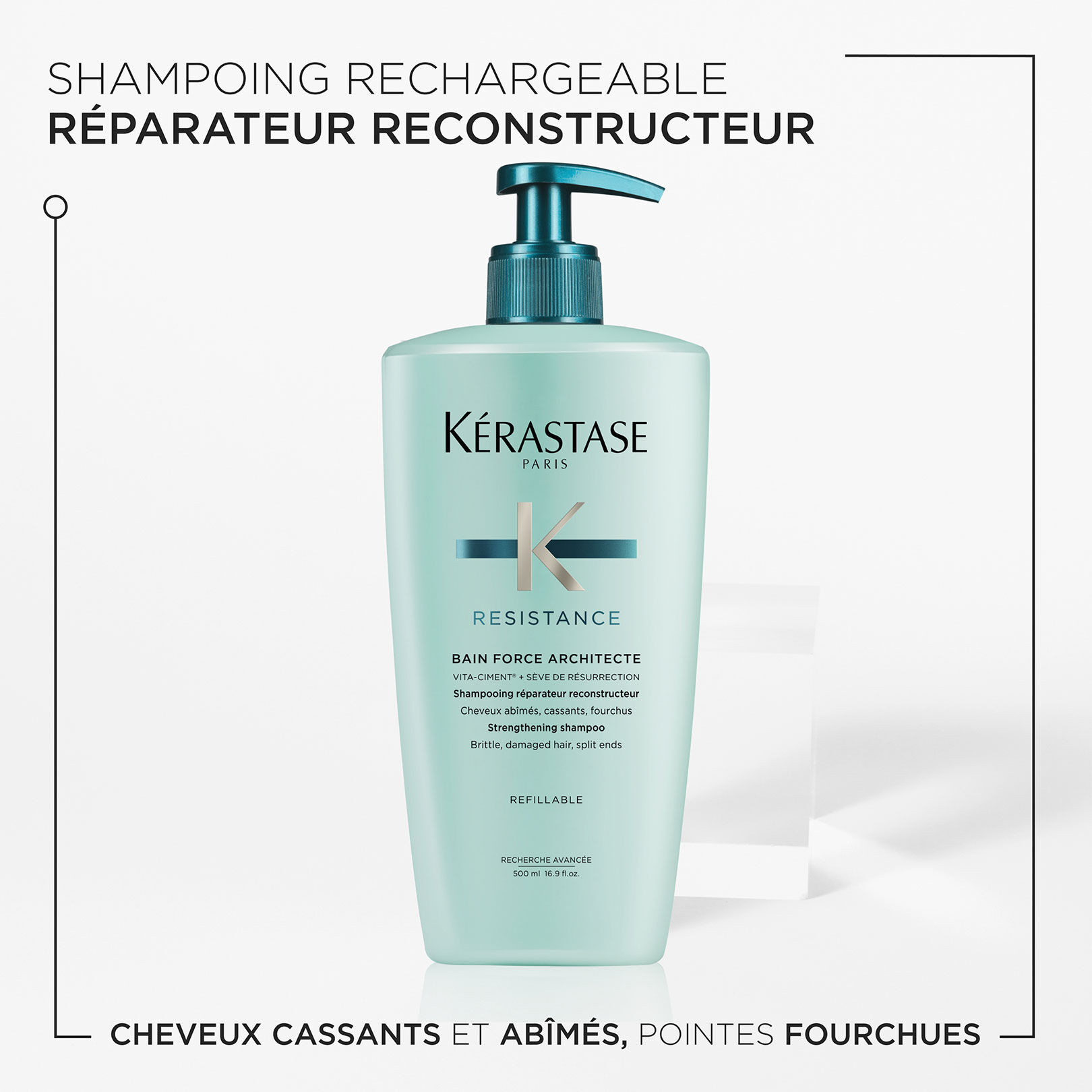Bain Force Architecte Résistance 500 ml rechargeable