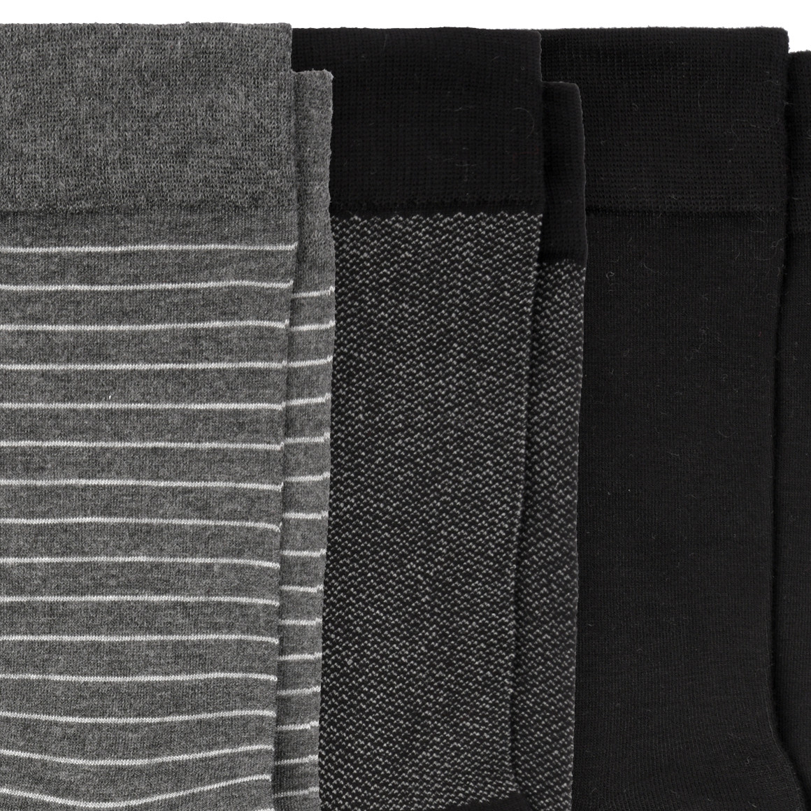 VanVaan 3 Paar Herren Socken  mit Viskose schwarz / dunkelgrau