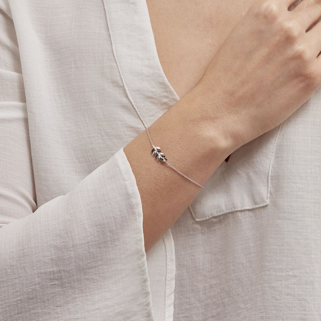 Bracelet Jade Argent Blanc Oxyde De Zirconium