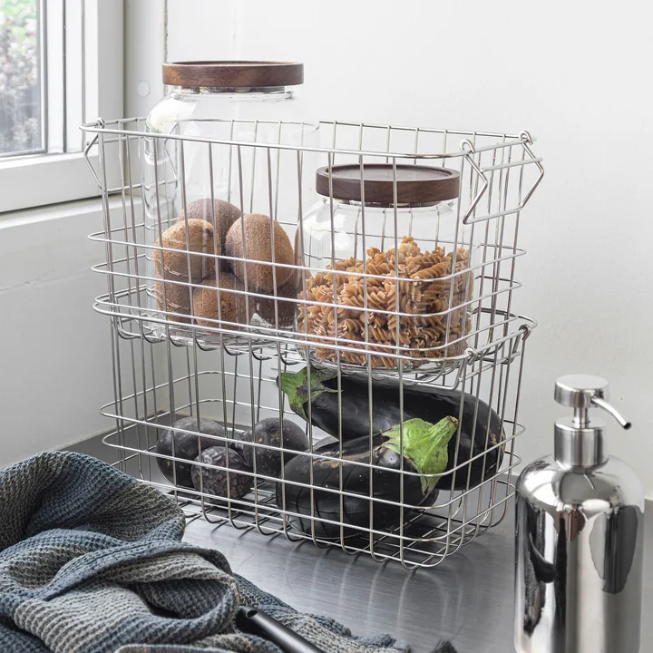 Mette Ditmer - Store-It Aufbewahrungskorb, S, chrom