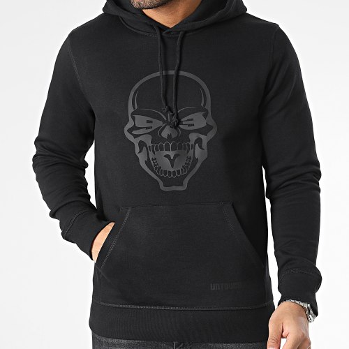 Sweat Capuche Skull Noir Noir