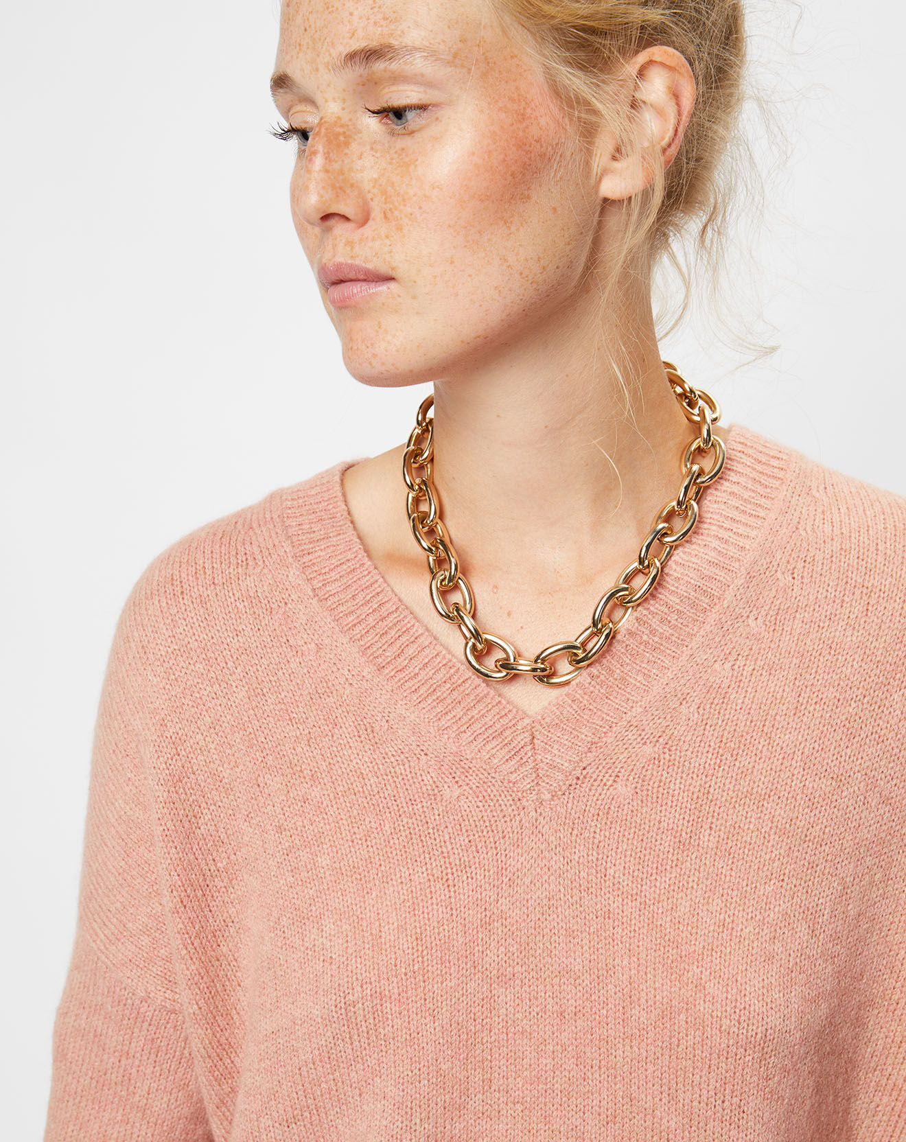Maison Anje Pull en Laine mélangée Lepassy rose