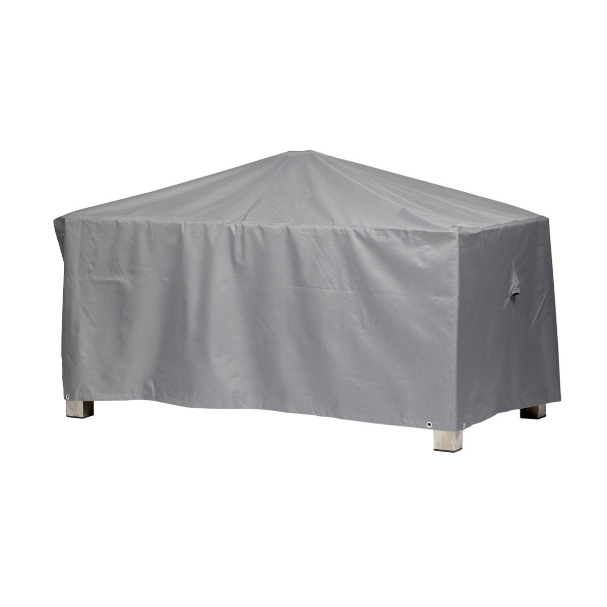 More Garden - Premium rechthoekige tuintafelhoes: 165(B) x 95(D) x 71(H) cm | Robuuste, waterdichte en weerbestendige hoes voor tuintafels, gemaakt van Oxford 600D-stof | Lichtgrijs