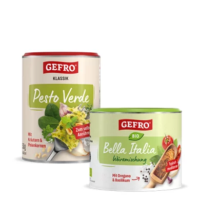 Duo-Mediterrane: Pesto Verde & Bio Bella Italia Würzmischung