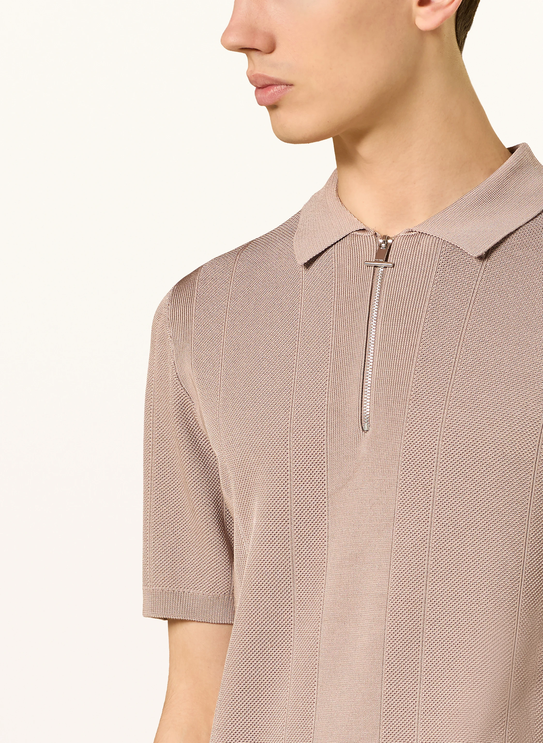 REISS Strick-Poloshirt BART