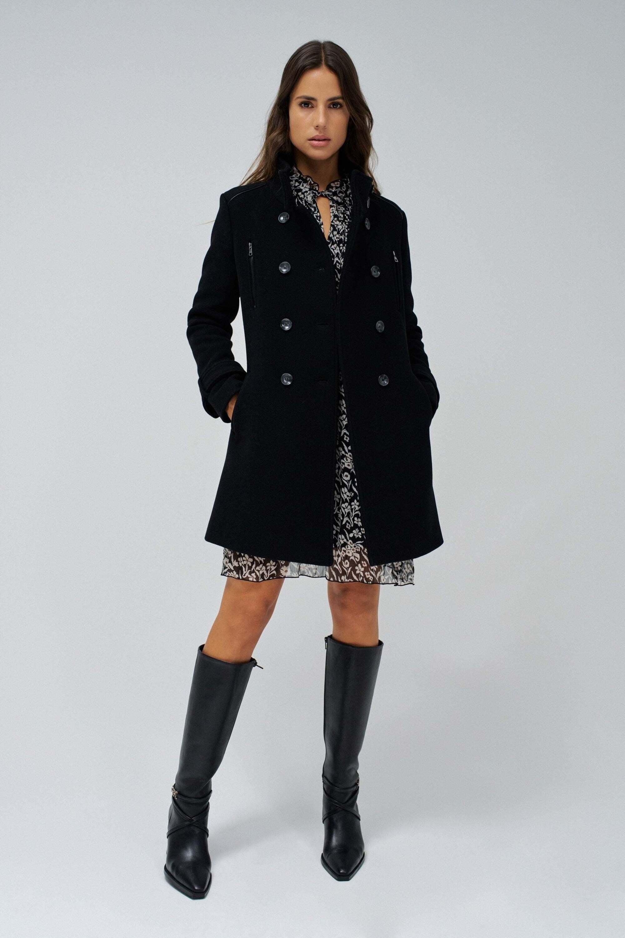 Salsa Wolljacke »Salsa Jeans Jacken Grace Long Woolen Coat«
