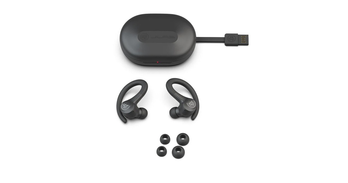 JLabGO Air Sport True Wireless-oordopjes earbuds  (Grafiet, Bluetooth 5.1)