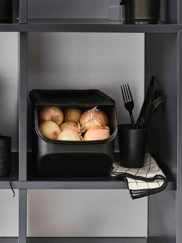 Zwiebeln länger frisch halten mit der BPA-freien, belüfteten und stapelbaren Tupperware ZwiebelBox.