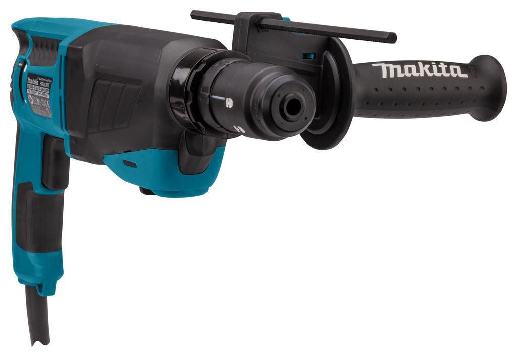 Makita HR2630TX12 Combihamer SDS-Plus 2,4J   snelwisselboorkop   17 delige boren- en beitelset 800W in koffer