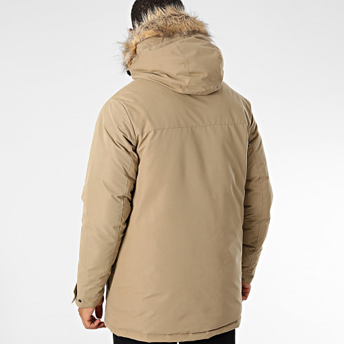 Parka Capuche Fourrure Champ Beige