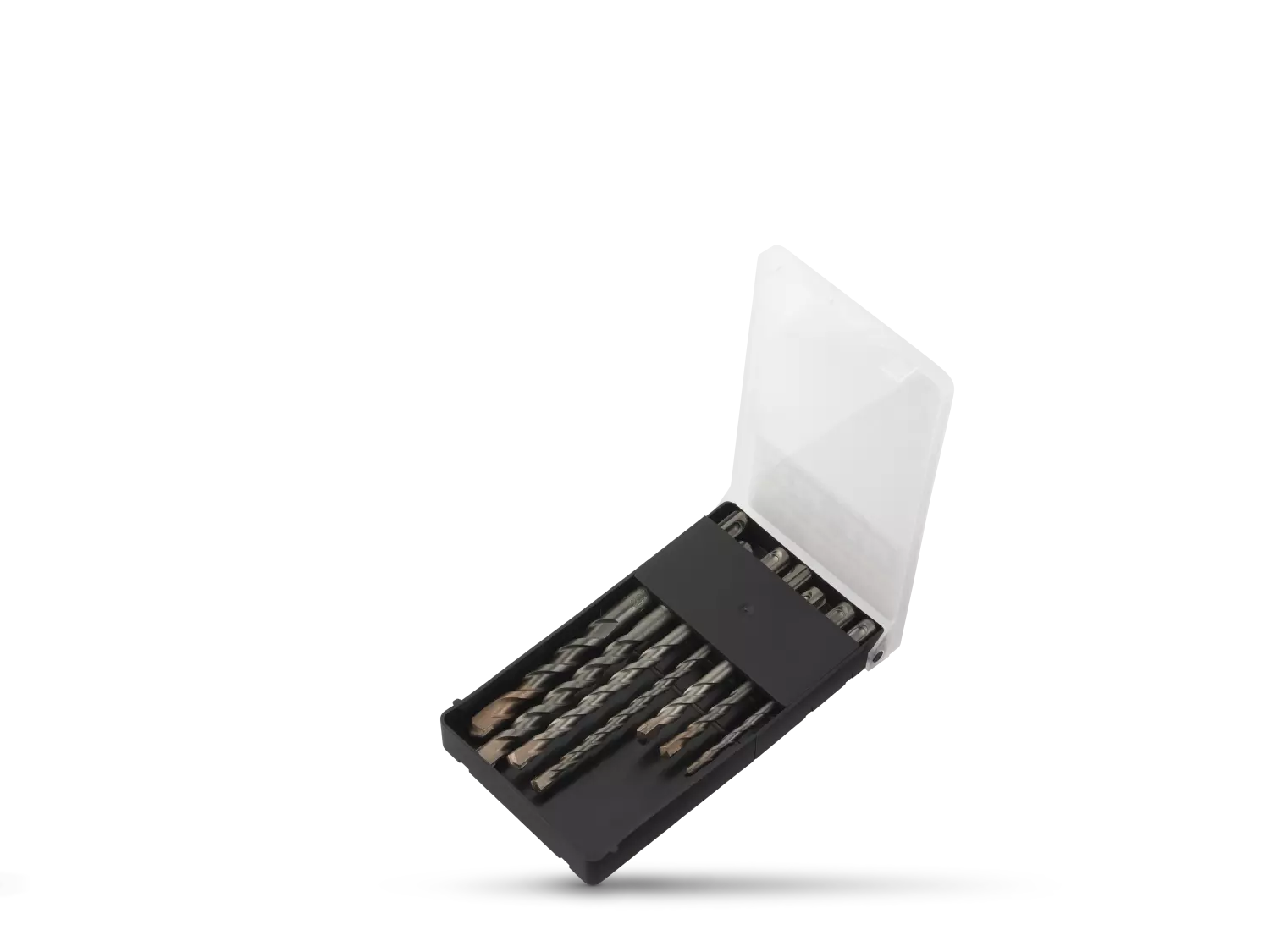 Fit-to-Fix 009-KA070076 7-delige Uni SDS-Plus Premium Hamerborenset - 2-snijder - PVC - 5-6-8x110mm   6-8-10-12x160mm