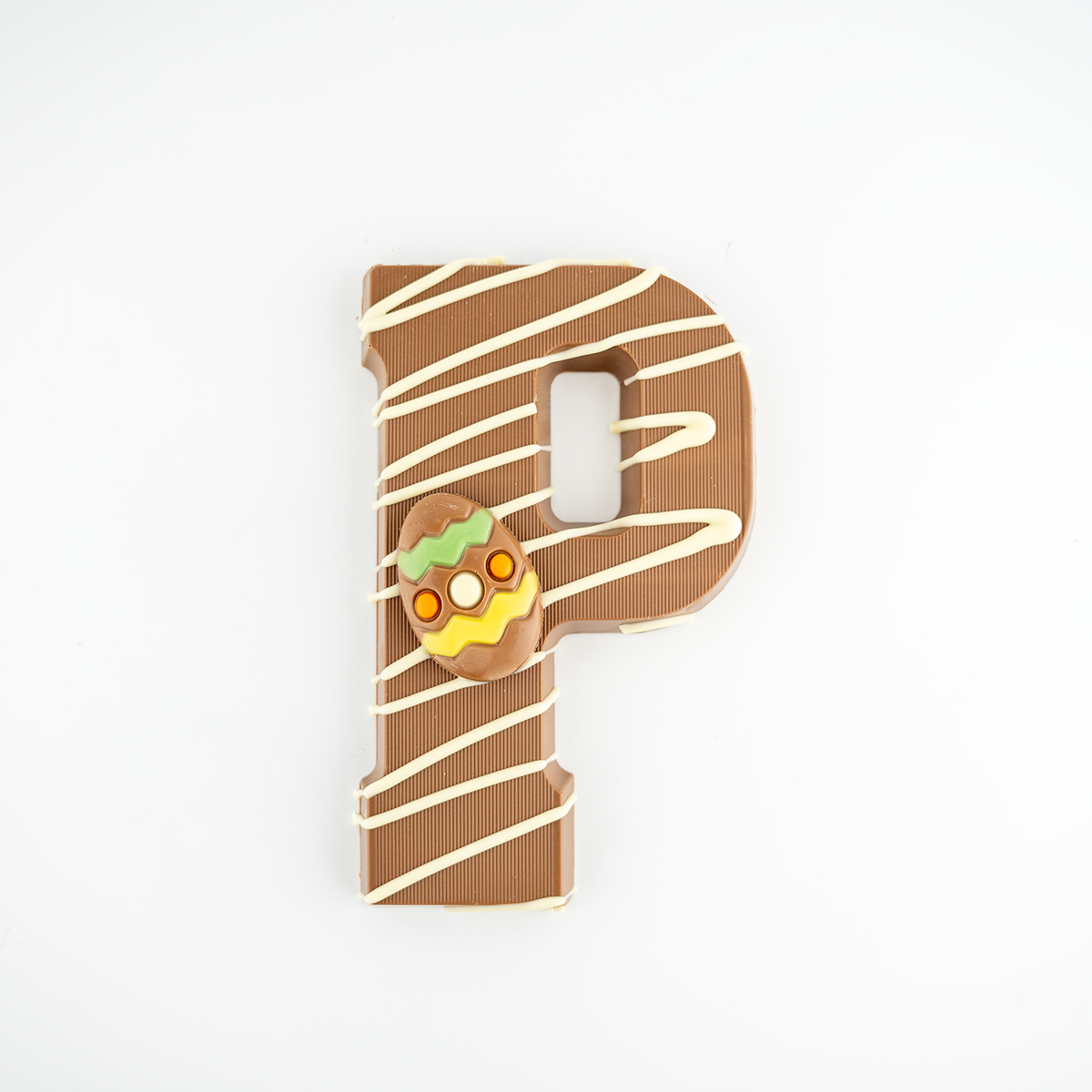 Chocoladeletter P advocaat (200 gram)