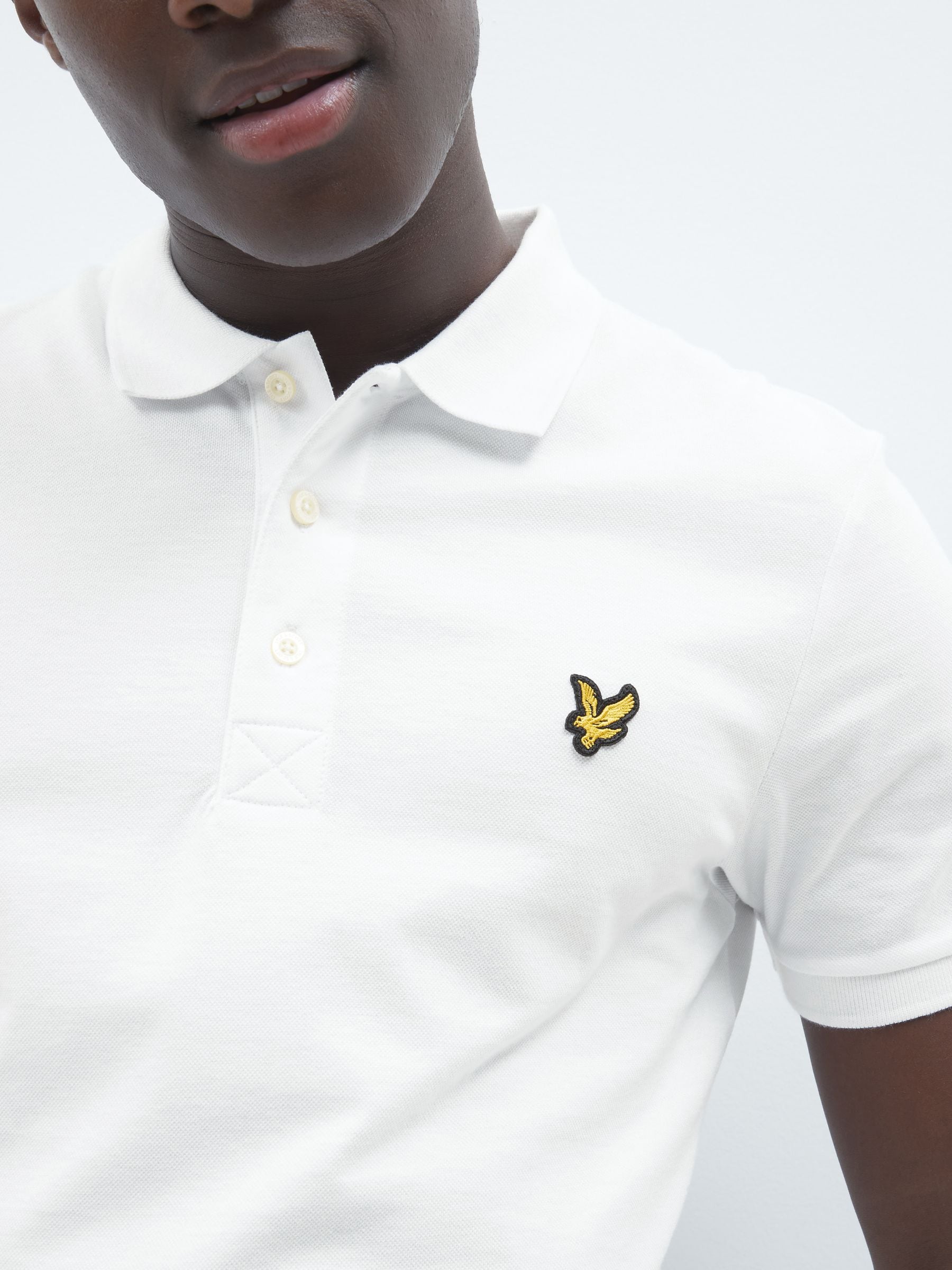 Wit - Lyle & Scott Classic Fit L.12.12 poloshirt