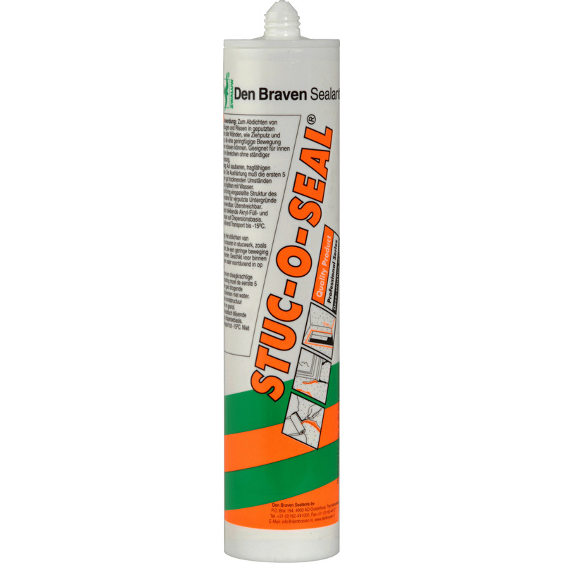 Zwaluw Stuc-O-Seal acrylaatkit structuur Wit 310ml