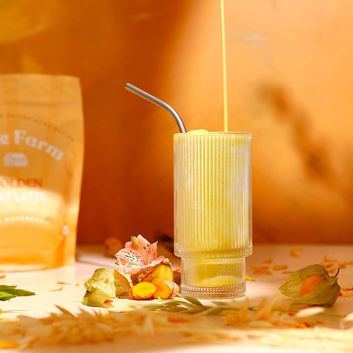 Blue Farm Golden Oat Latte mit Adaptogen Ashwagandha (bio)