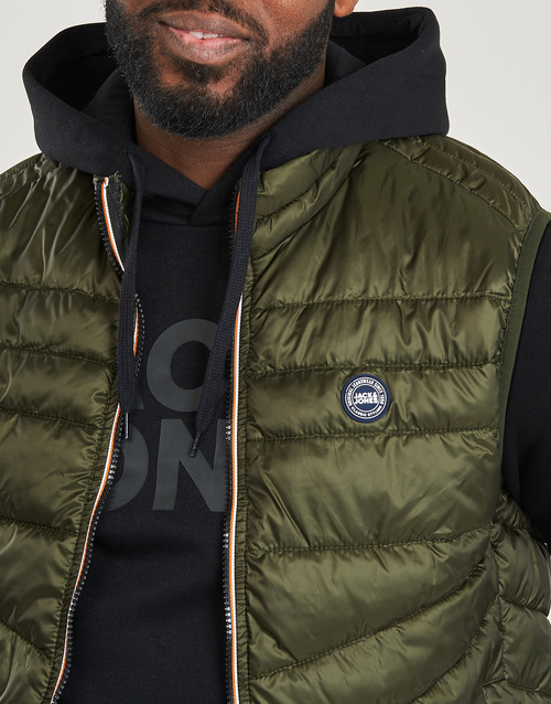 Jack & Jones - JJEHERO BODYWARMER COLLAR - Kaki