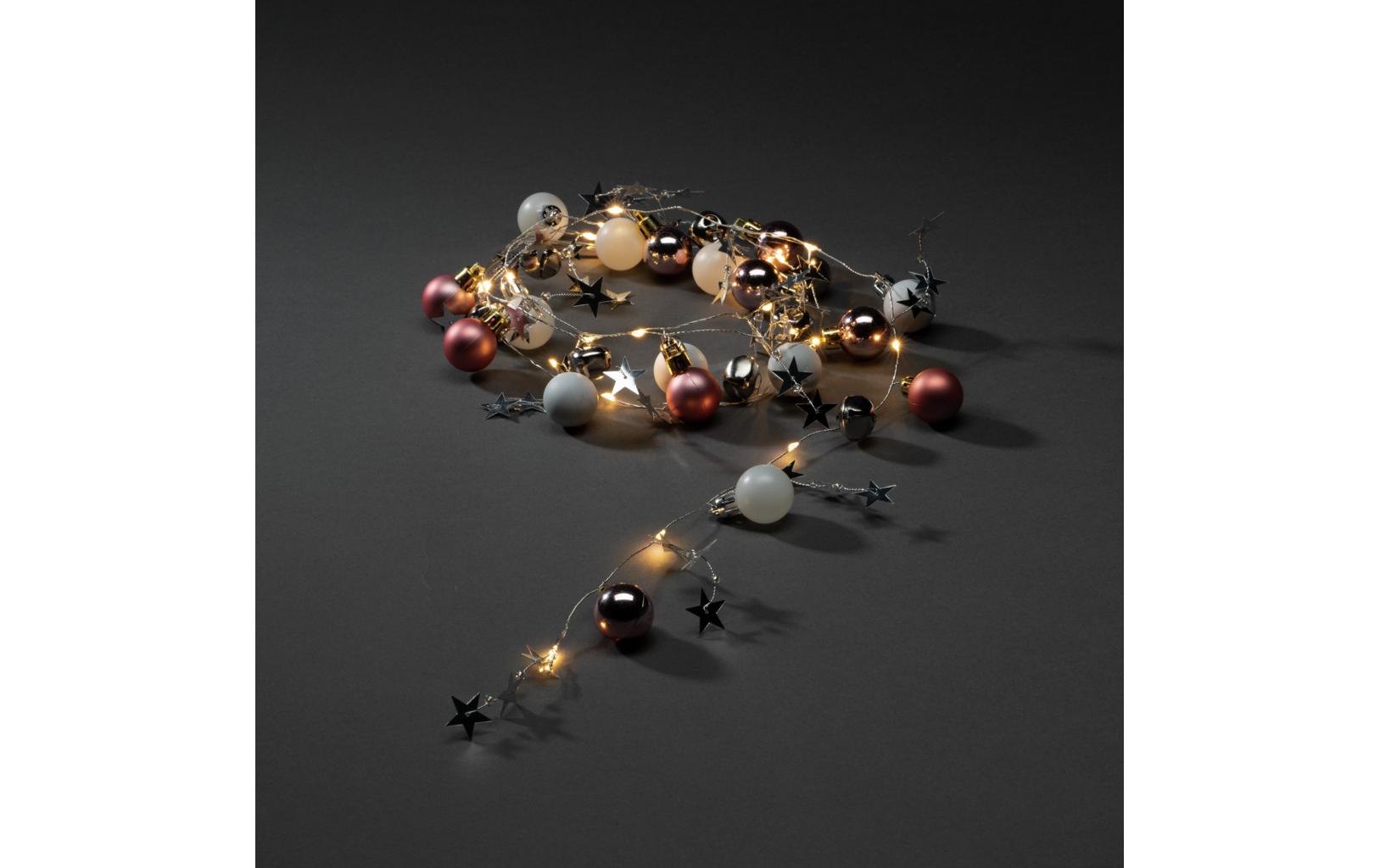 LED-Lichterkette Perlen, 20 LED, 1.9 m, IndoorLED Lichterbälle