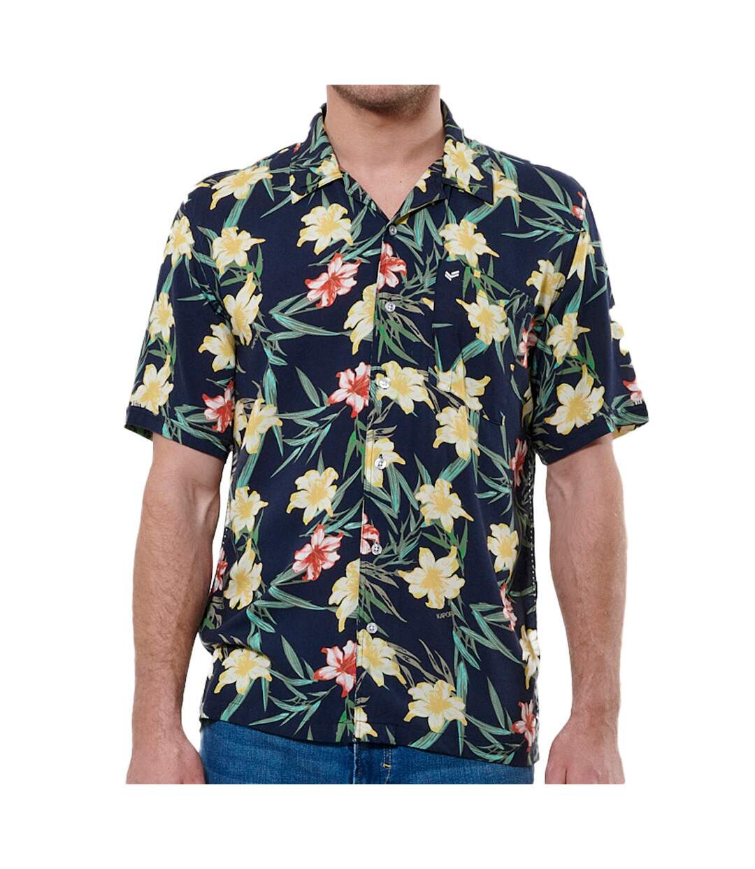 Chemise Marine Imprimé Homme Kaporal Macaoe