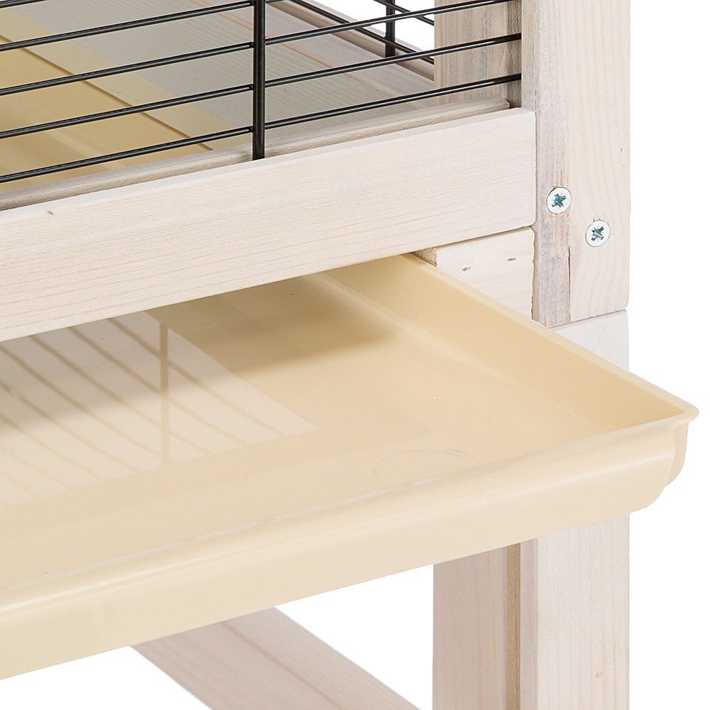 Ferplast volière pour oiseaux en bois fsc wilma, grande cage pour canaris perruches, petits oiseaux exotiques, accessoires inclus