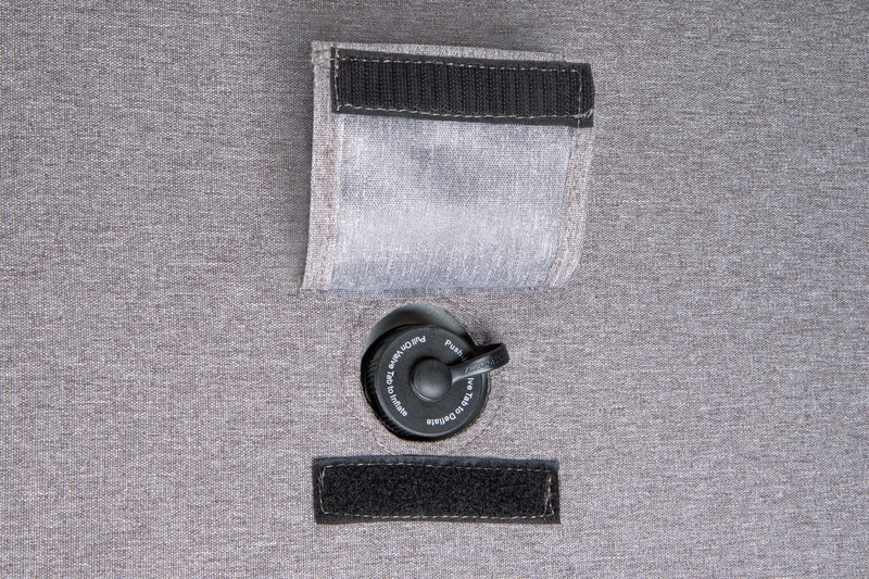 Aufblasbarer Sessel - Grau meliert