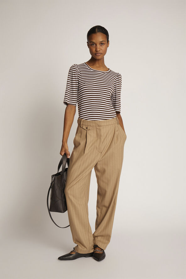 MUNTHE JIKOLAZ Organic Cotton T-Shirt Mocca