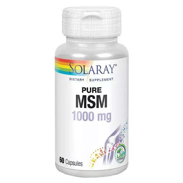 Solaray Pure MSM 1000mg 60 cápsulas
