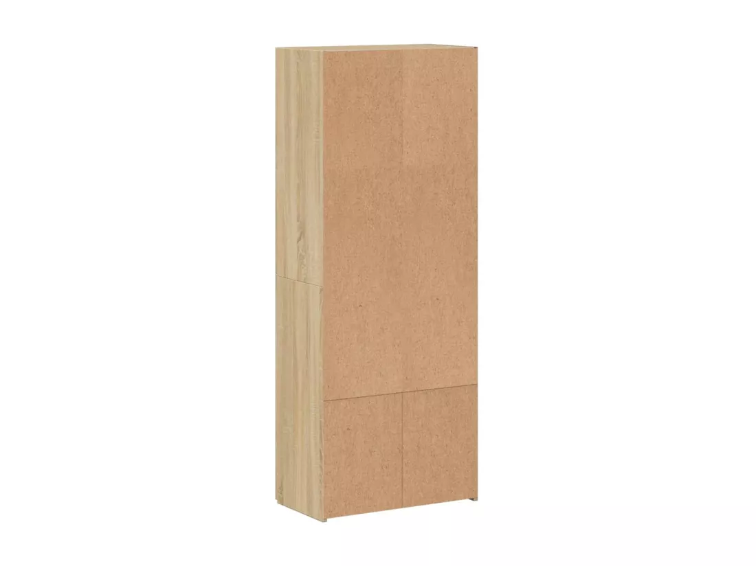 Armoire de classement chêne sonoma 60x32x153 cm bois ingénierie
