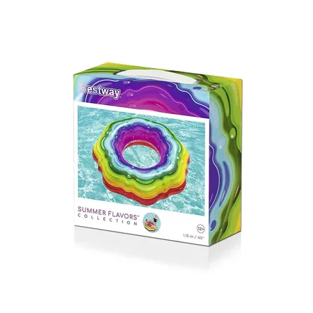 Bestway Schwimmring Rainbow Ribbon Ø 115 cm