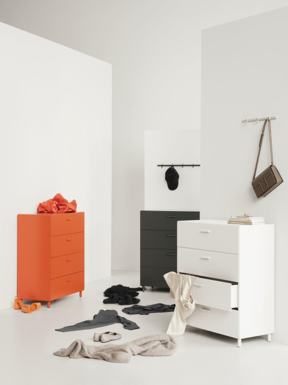 String Furniture Relief wide ladekast 82x92,5 grijs