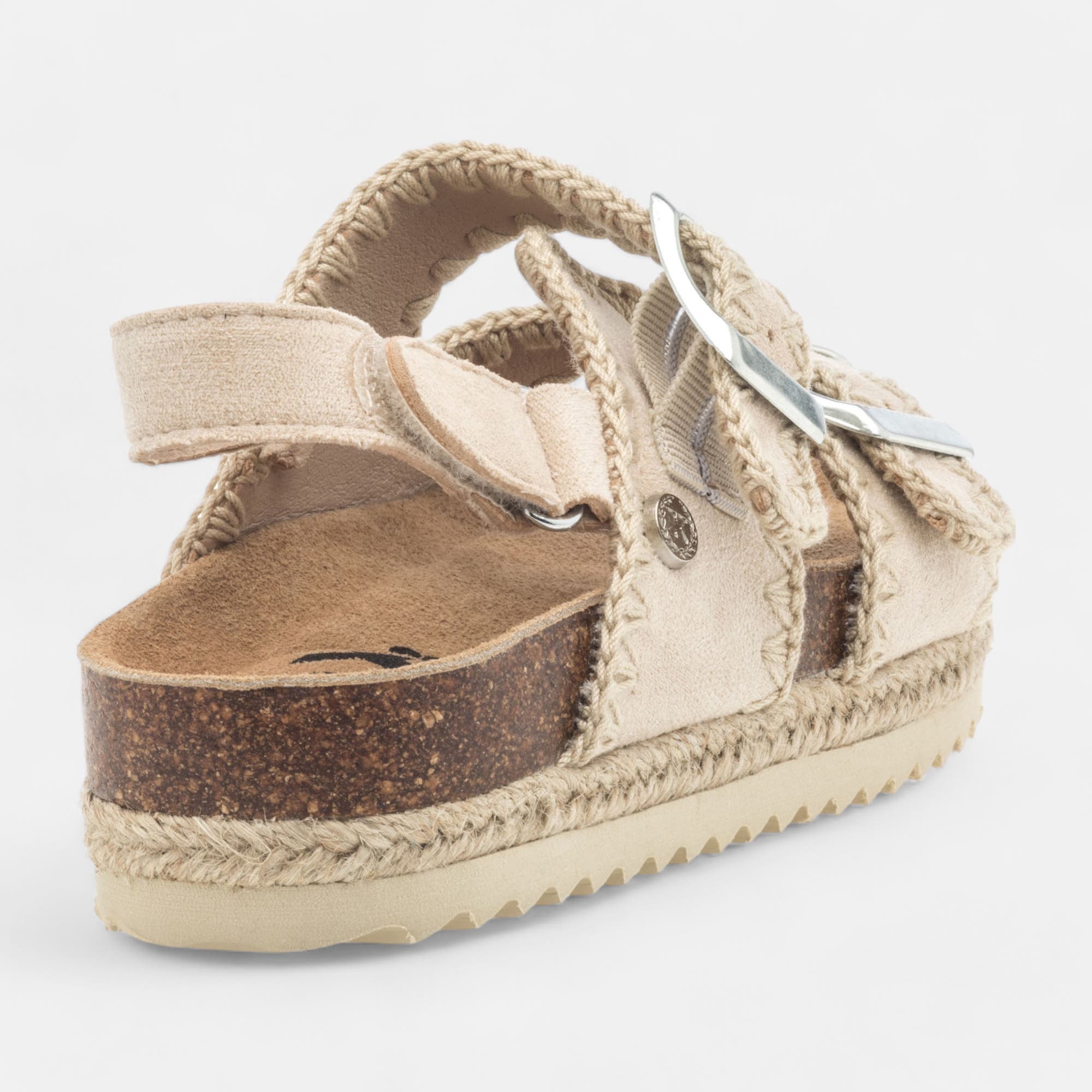 Mules semelle liège Fille beige