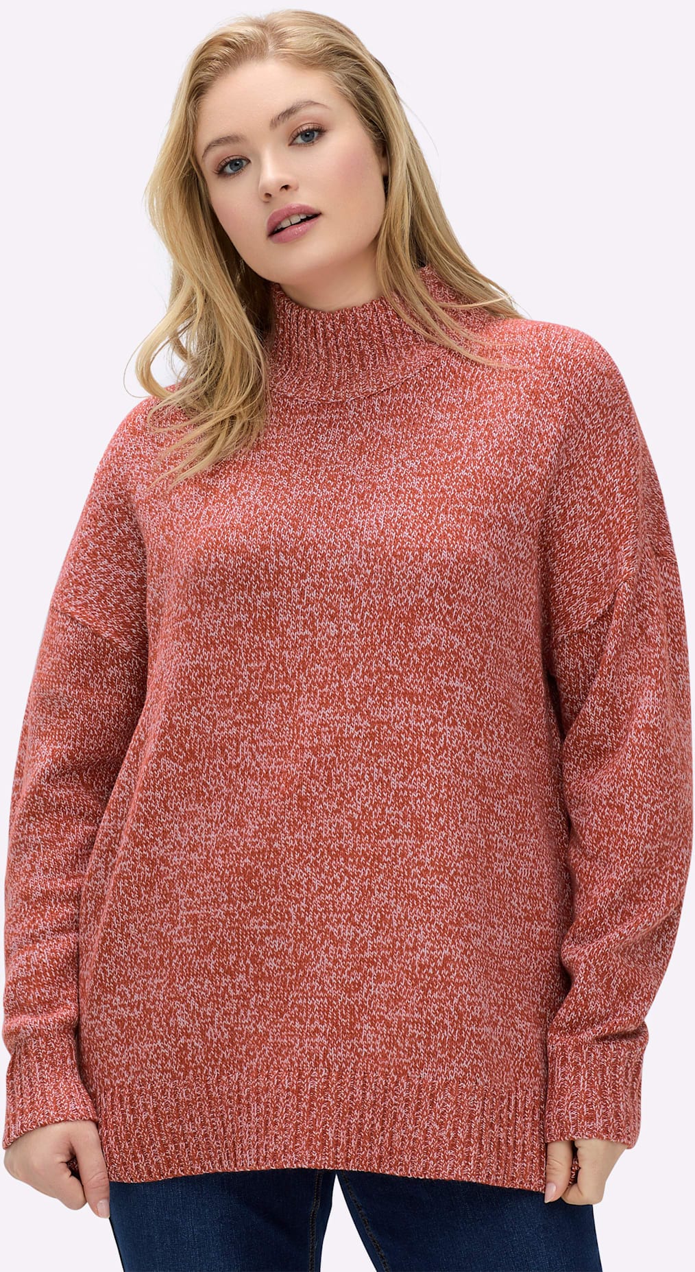Sheego Stehkragenpullover »Pullover«