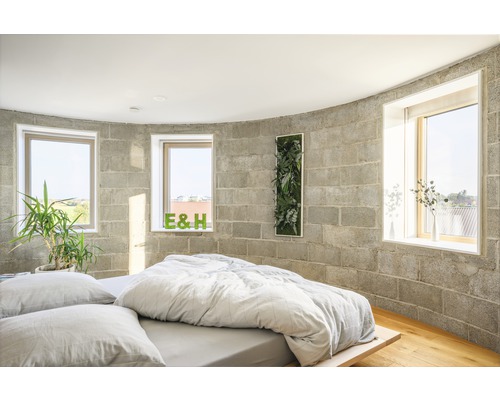 Plantenfoto jungle design lijst wit 140x40 cm