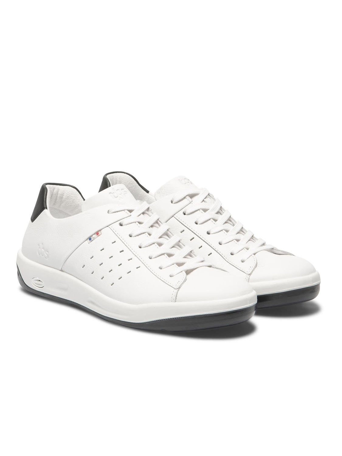 Baskets Homme Confort Dessus Cuir Blanc
